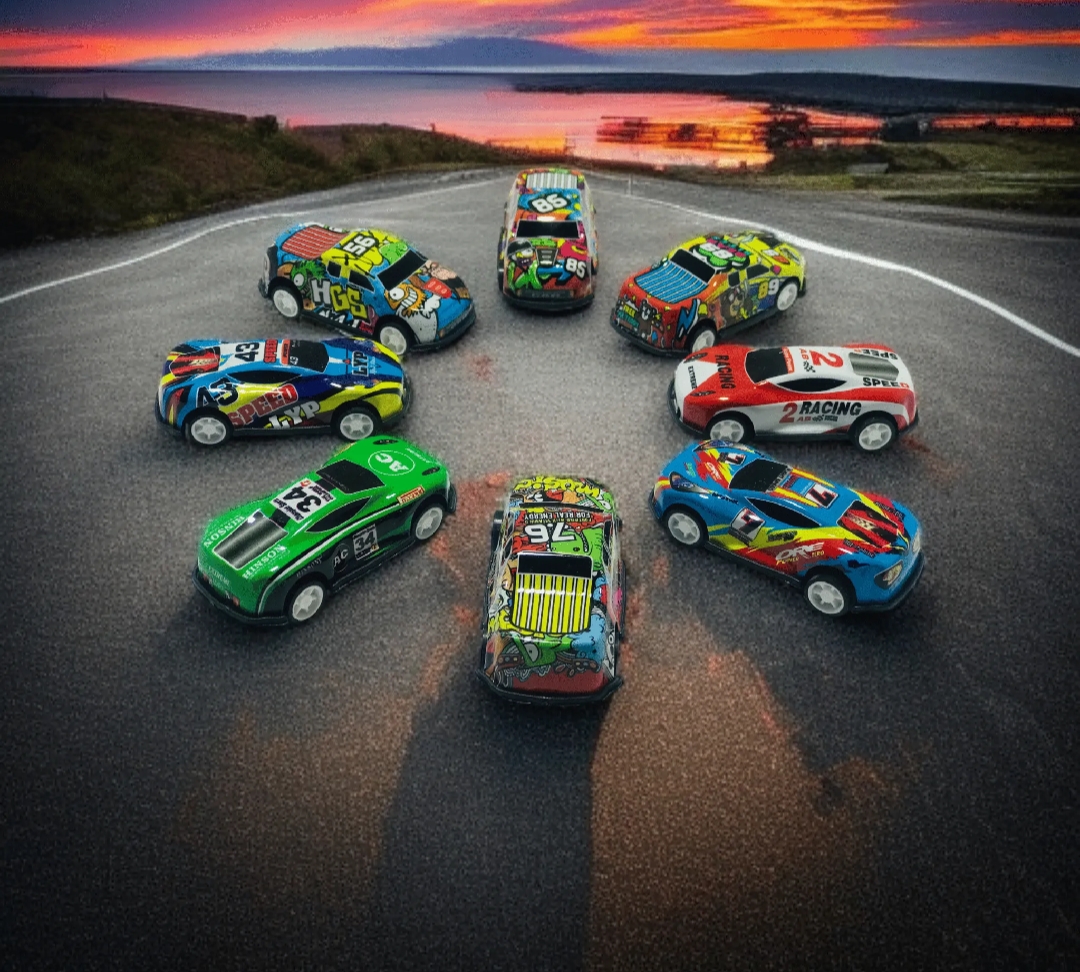 1:6 scale metal toy car pack, diecast mini vehicles for kids, metal body toy cars, car toys for boys girls, double cabin truck toy, dunki mini car set, multi color diecast car collection, gift for children, durable play car set Pakistan