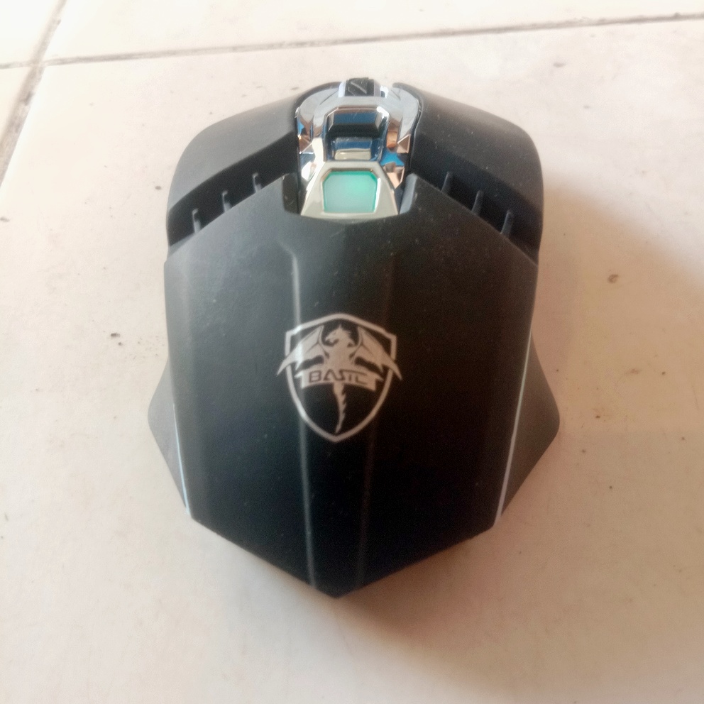 Rechargeable RGB Wireless Gaming Mouse  Mechanical 6 Programmable Buttons - USB Dongle Optical LED  Wireless Mouse - 2.4GHz 7M LED Light With for Smart TV, PC, Laptop, Computer, Gaming, Pubg Mobile