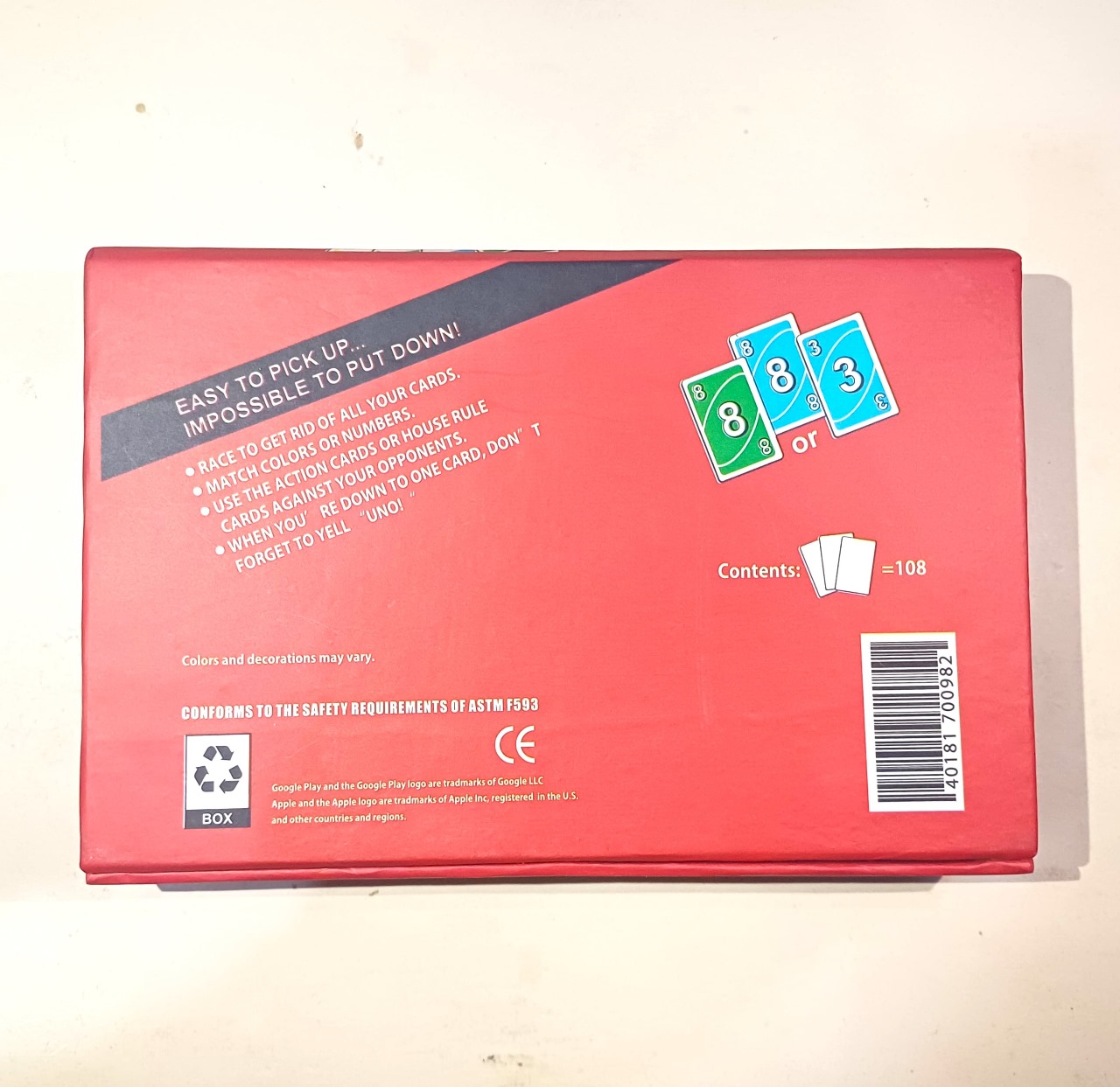 UNO Cards Original – Classic Family & Party Card Game