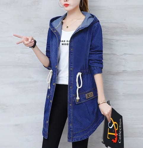 Stylish And Fashionable Denim Coat For Girls And Ladies