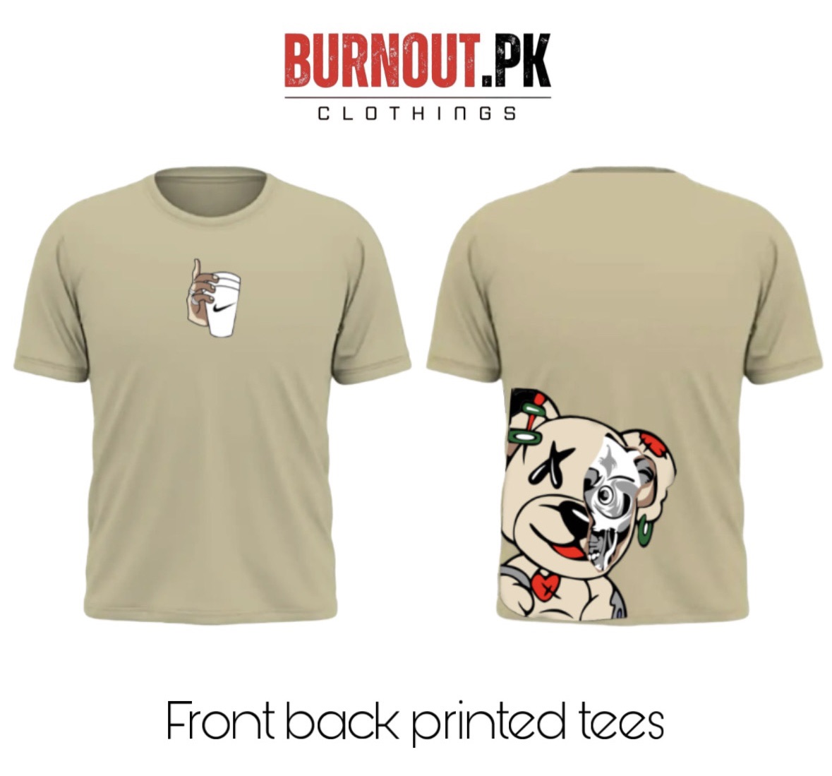 BURNOUT.PK NEW TRENDY SUMMER COLLECTION PRINTED TSHIRTS FOR MENS AND WOMENS