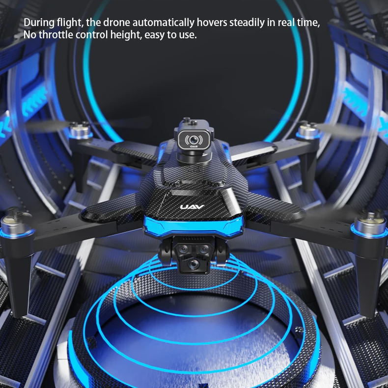 JS18 Foldable Drone 4K HD Triple Camera GPS Obstacle Avoidance Brushless RC Drone Long Flight Time