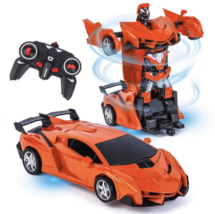 2 in 1 Electric RC Car Transformation Robots Children Boys Toys Outdoor Remote Control Sports Deformation Car Robots Model Toy