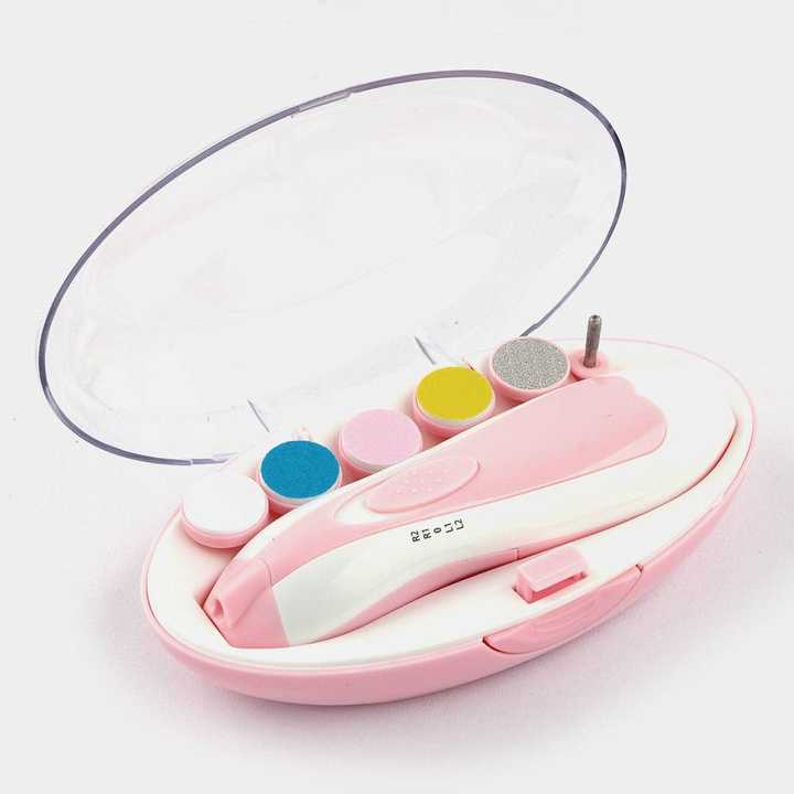 Baby Nail Trimmer Set – Safe Nail File for Newborns & Kids | Battery Operated