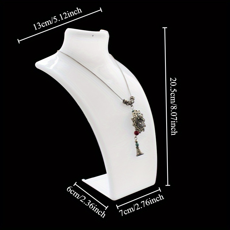 Simple Jewelry Display Stand for Necklace Pendant - Portrait Neck Jewelry Rack, Earring Storage Rack