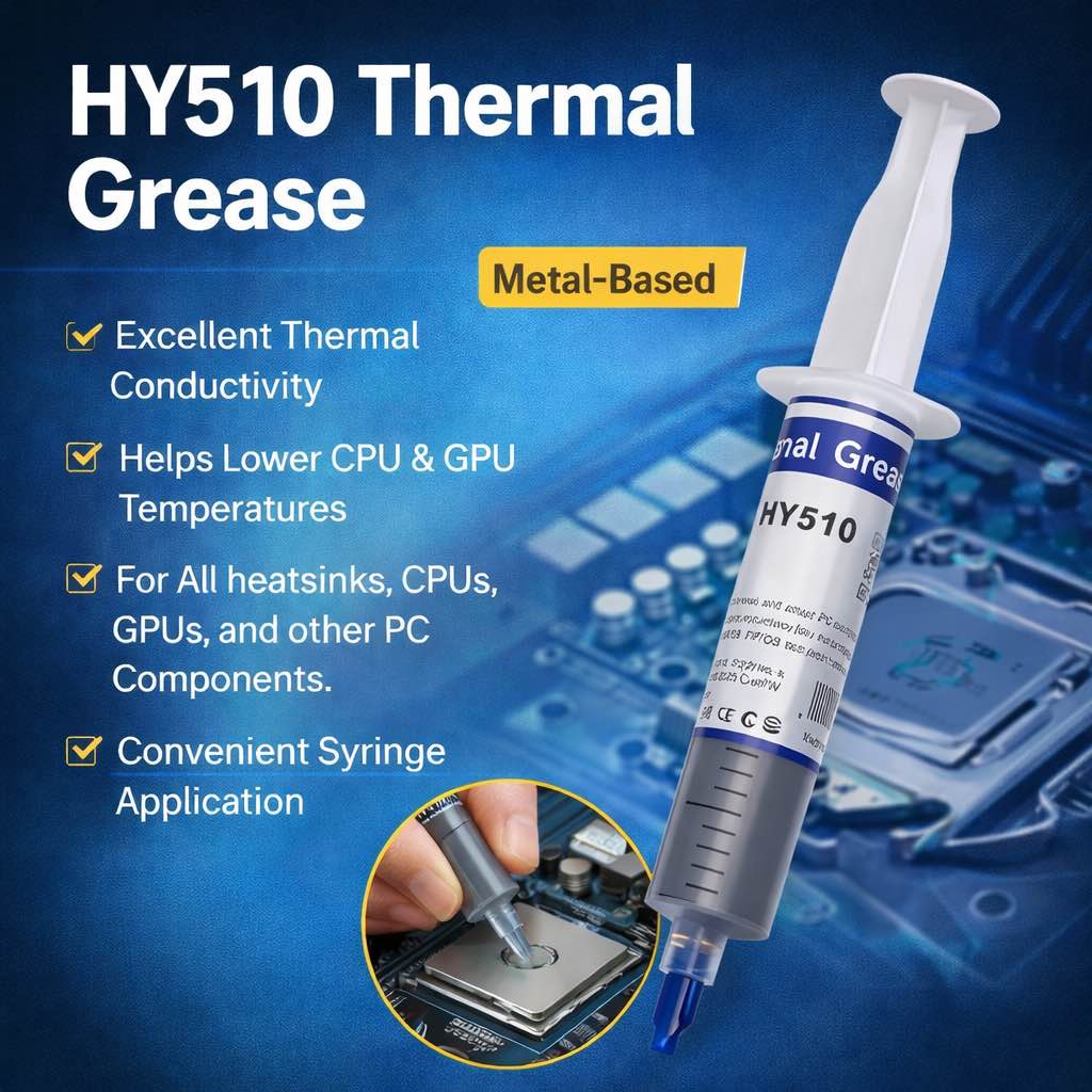 High Quality Big Syring Thermal Paste Heat Sinks (1pcs) 15g / 25g (Grease) Tube - Gray - CPU Chipset Heatsink Paste Conductive Compound ABS Material (HM-501 / HY-510)