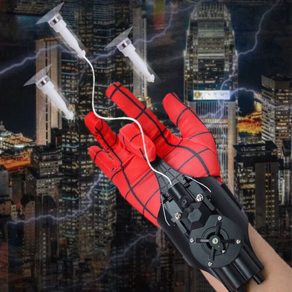 Spiderman Super Web Slinger Toy For Kids|| 2-In-1 Shoots Web || Spiderman Gloves Shooterr Toy For babies