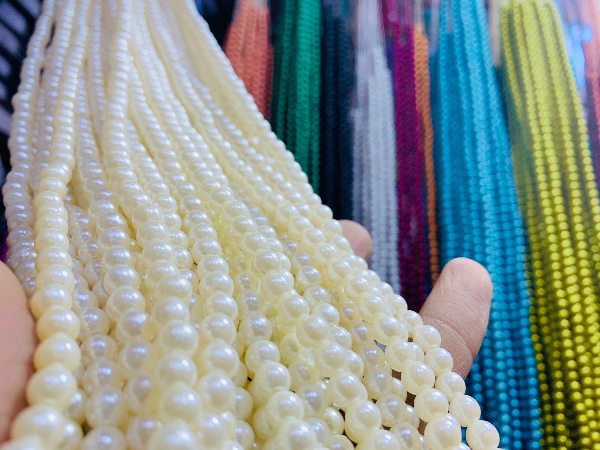 6mm Pearl Beads 100+ Pcs/strand Round Loose Beads For Jewelry DIY