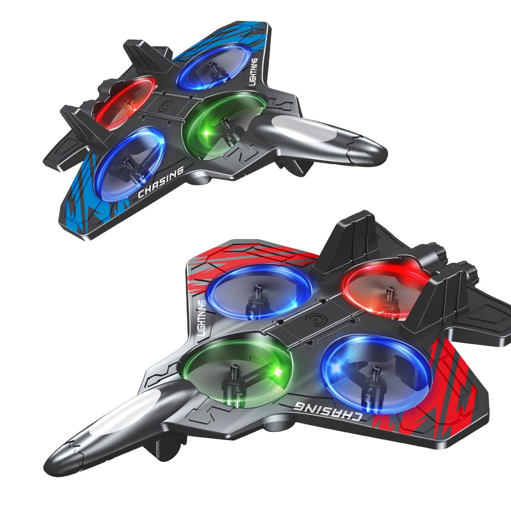 Fighter Jet Remote Control Airplane Toy for Kids | RC Fighter Jet Plane with Lights & Long Range | 360 Flip Stunt Roll & Rechargeable Remote Control Aircraft