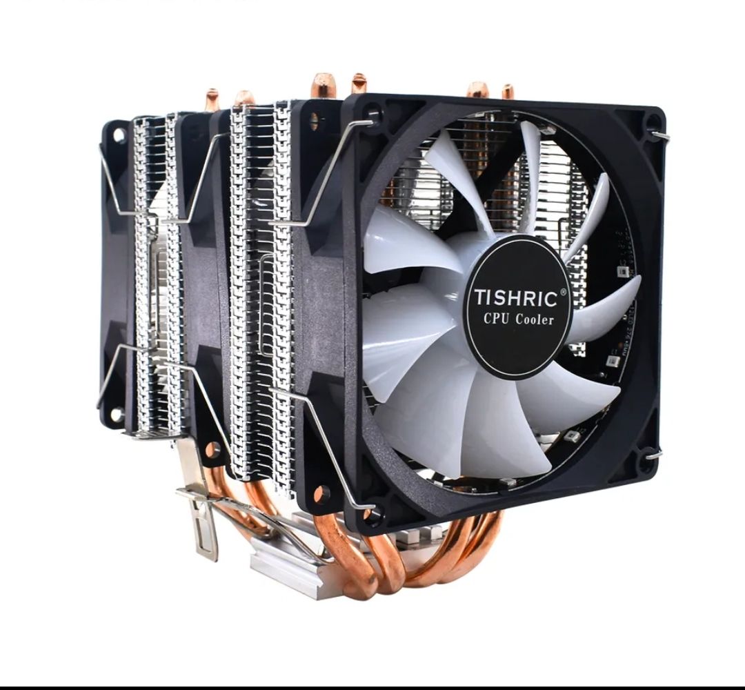 CPU COOLER 3 FAN RGB 6 COOPER HEAT PIPES Daraz.pk
