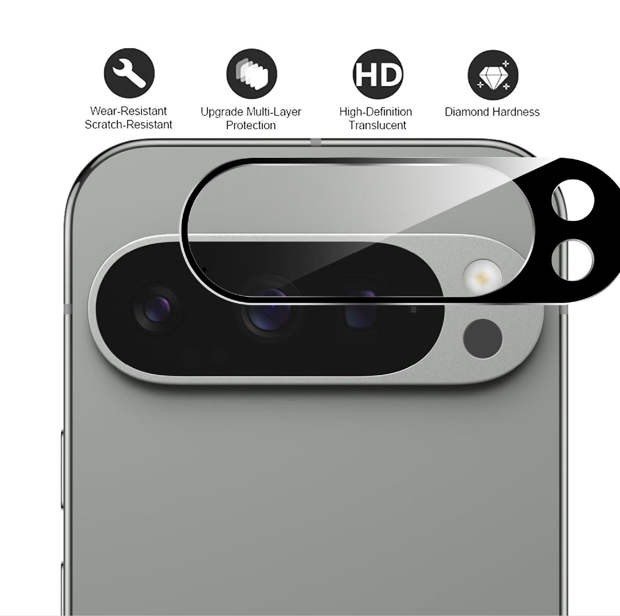 Pixel camera lens protector for pixel 7/7a/7pro/8/8a/8pro/9/9pro/9proxl/9fold