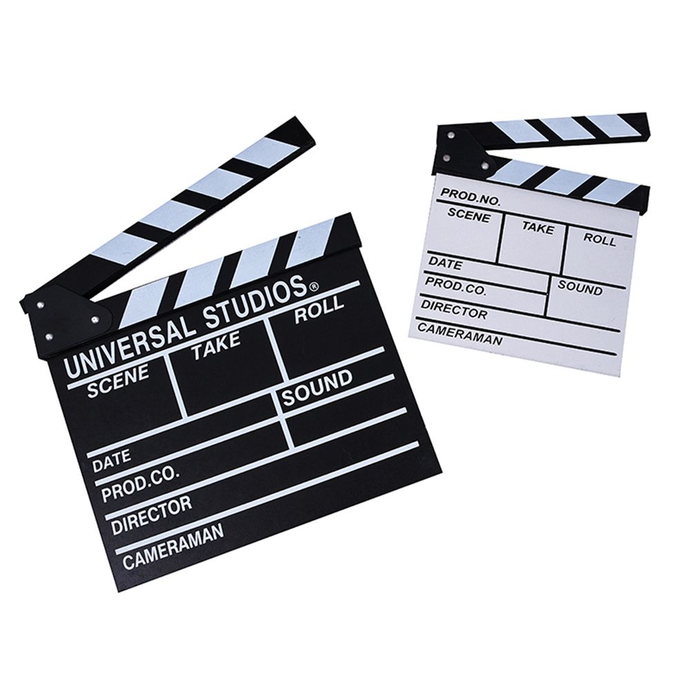 30 x 27cm Vlog Recording Photography Prop Director TV Movie Clapboard Clapperboard Video Scene