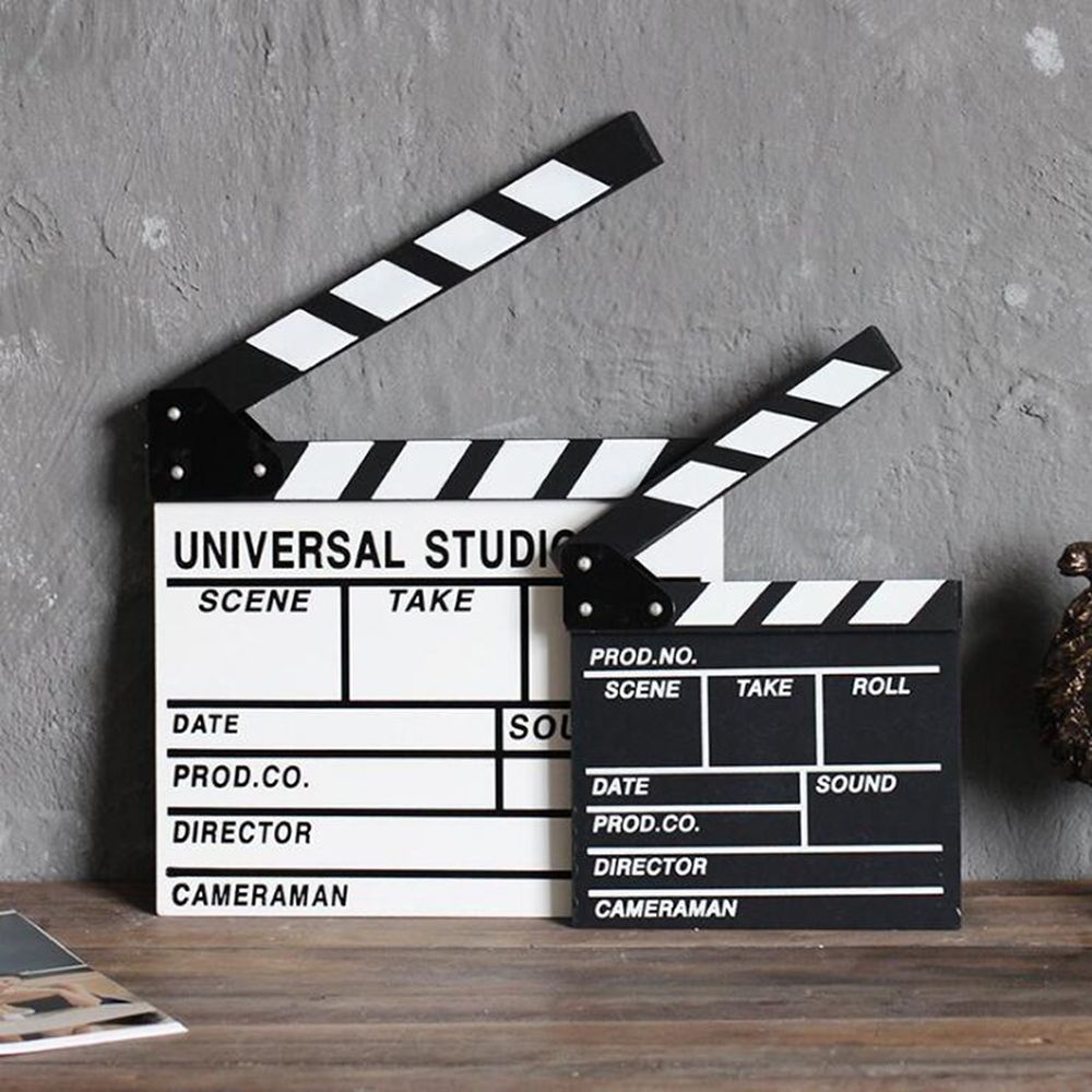 30 x 27cm Vlog Recording Photography Prop Director TV Movie Clapboard Clapperboard Video Scene