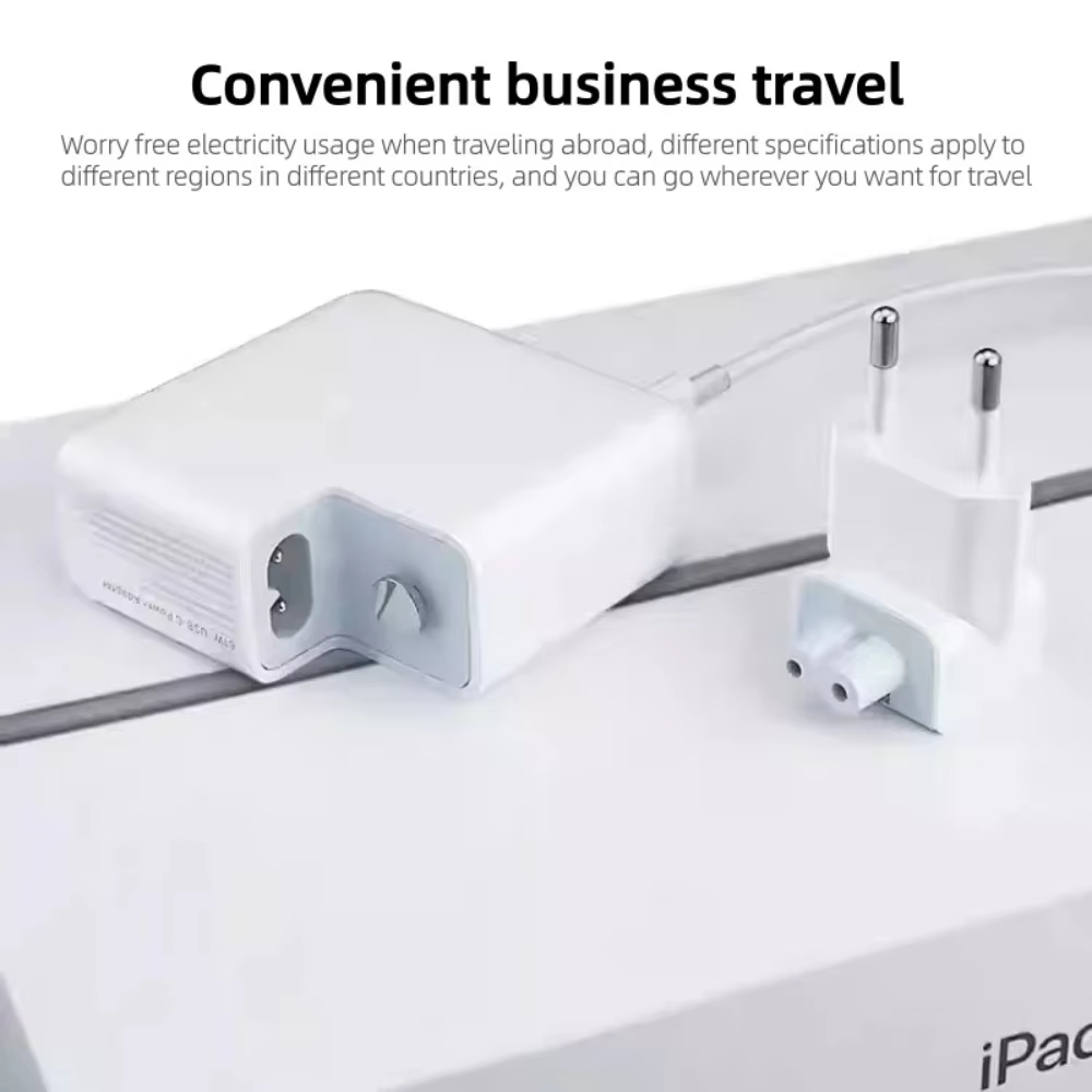 World Travel Plug - US AU UK EU AC Power Wall Plug Duck Head For MacBook Pro Air Adapter Charger Adapter