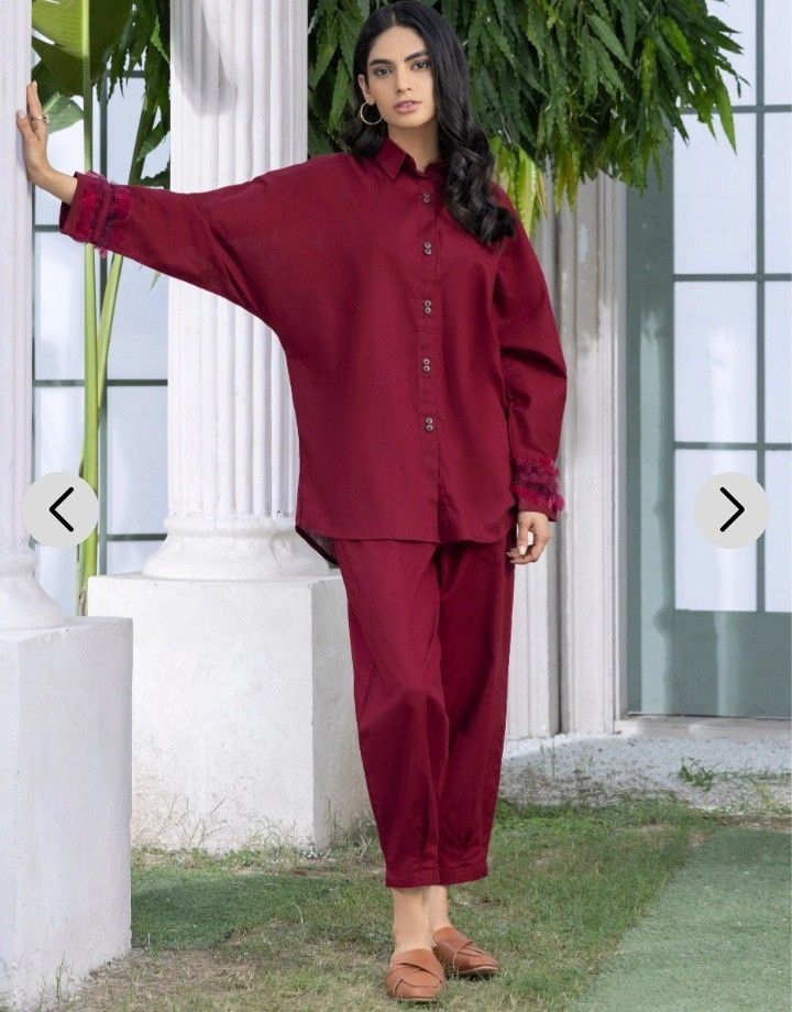 Lawn Ladies Kurta Pajama Style 2-Piece Linen Traditional Kurta