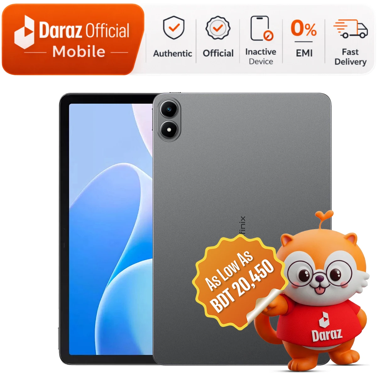 Infinix XPAD 20 | 8GB RAM + 256GB ROM | 11" Display | 1 Year Official Warranty