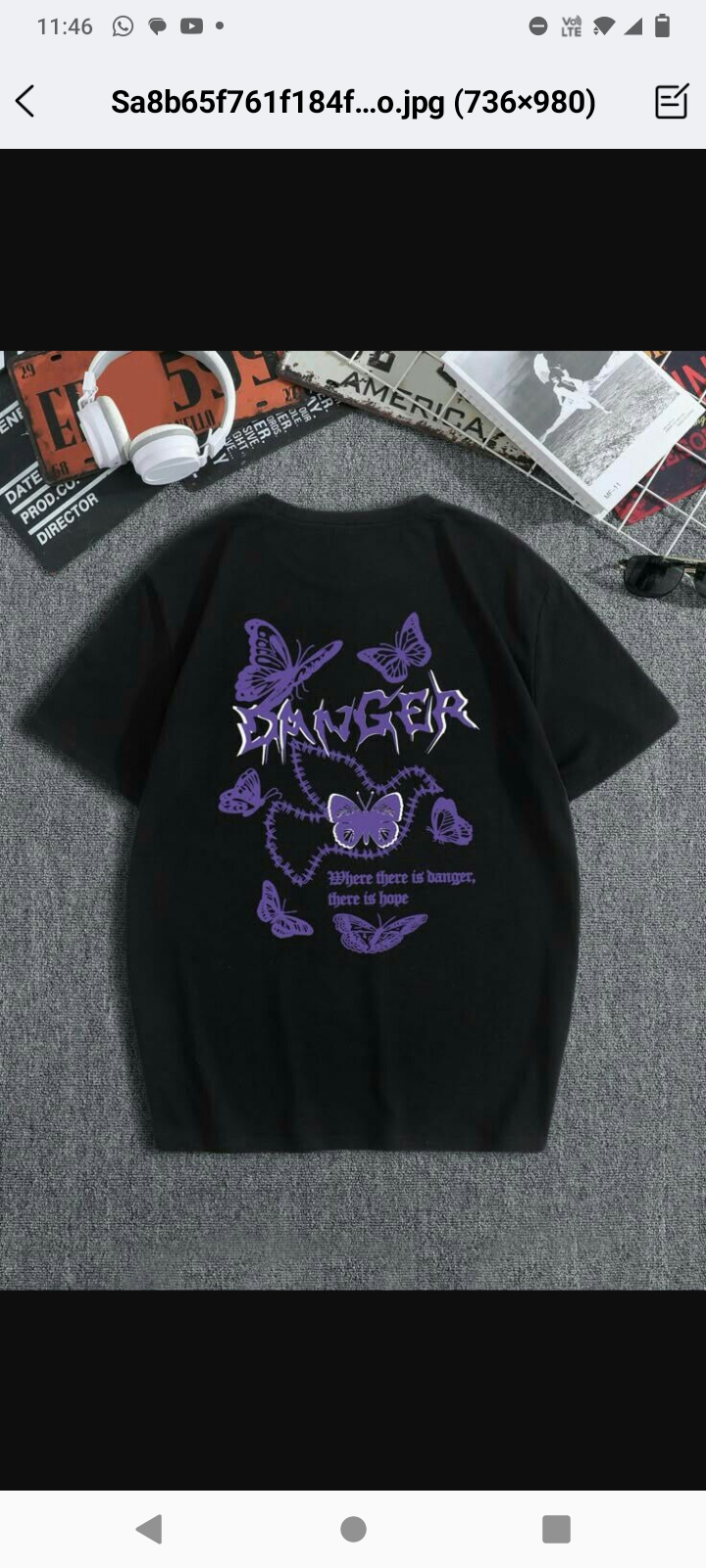 Half sleeve black for women's washible print