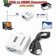 VGA To HDMI Adapter Output 1080P VGA Male to HDMI Female Audio Video Cable Converter