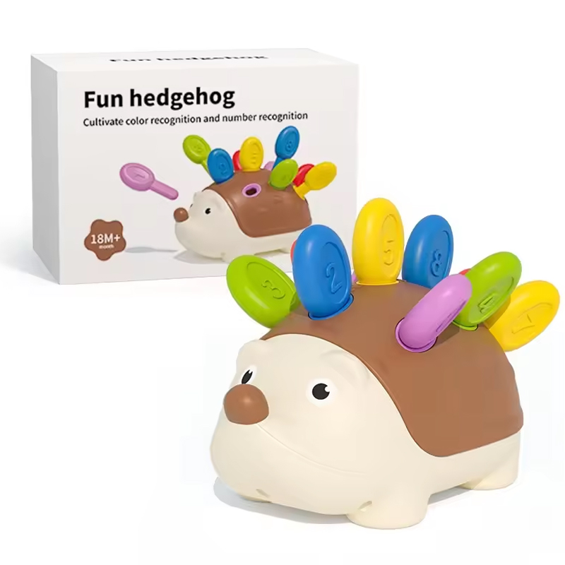 Montessori Educational Toy Fine Motor Toys For Toddlers 1-3 Hedgehog Learning Counting &Amp; Sorting Development Sensory Gifts
