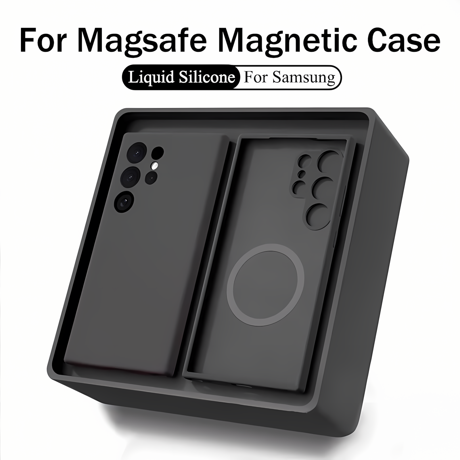 For Magsafe Wireless Charging Liquid Silicone Cases for   S26 Ultra S25 S24 FE S23 S22 S21 + FE Ultra A57 A37 Funda