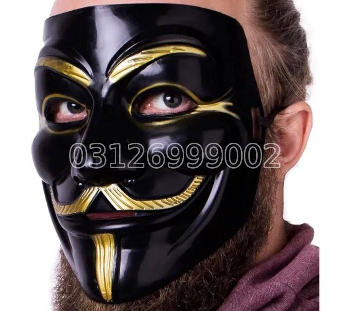 Premium White Hacker Mask | Adjustable Anonymous Mask For Men & Women | Halloween Cosplay
