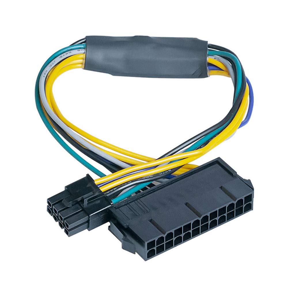 24 Pin to 8 Pin ATX PSU Power Adapter Cable Compatible with DELL Optiplex 3020 7020 9020 Precision T1700 12-inch(30cm)