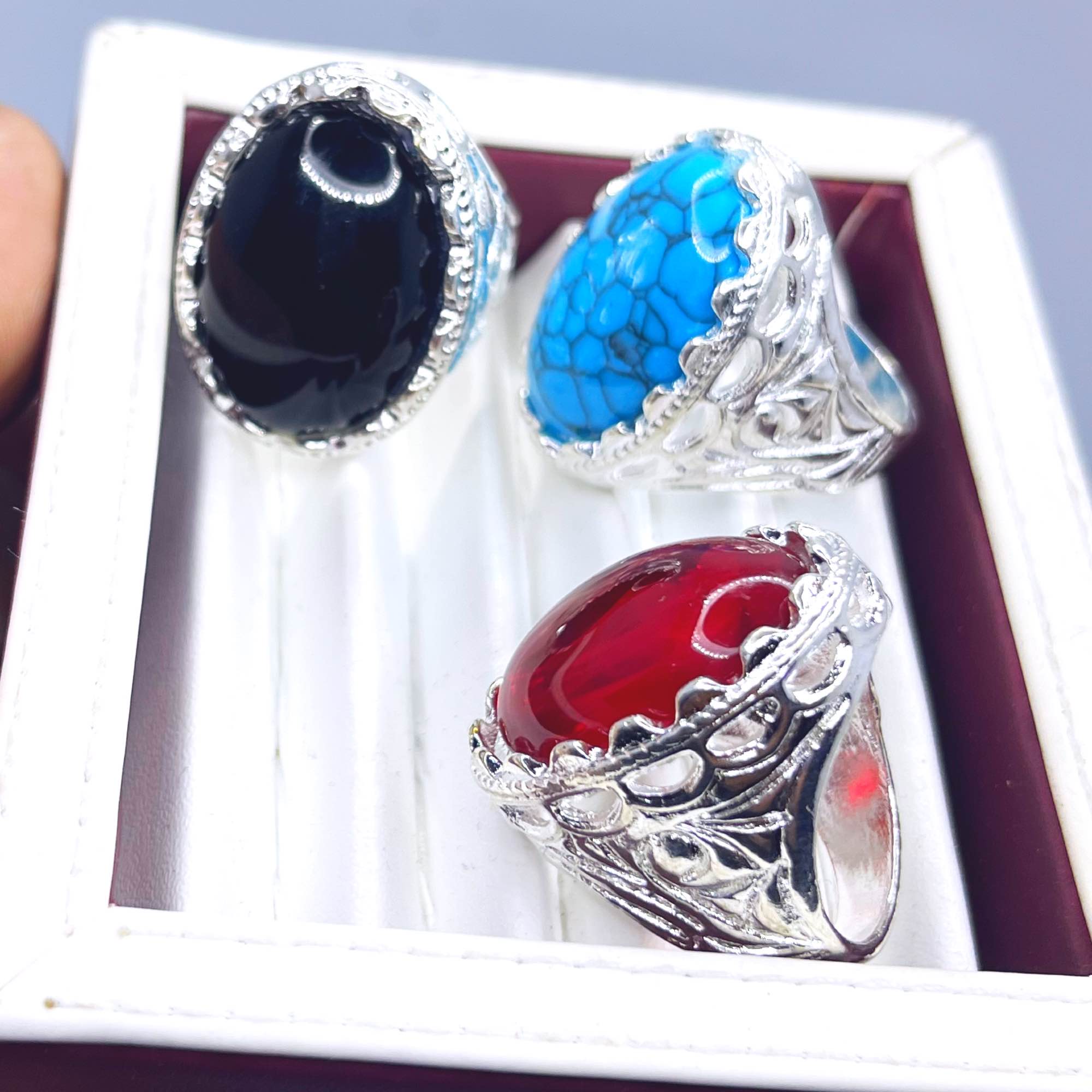 Anari yaqoot Turkish Stylish Stone Ring Turkish Design Rings For Men and Boys Fashion Stylish New Design Rings Stainless Steel /Anari Yaqoot stone /anari yaqoot gemstone/red stone.