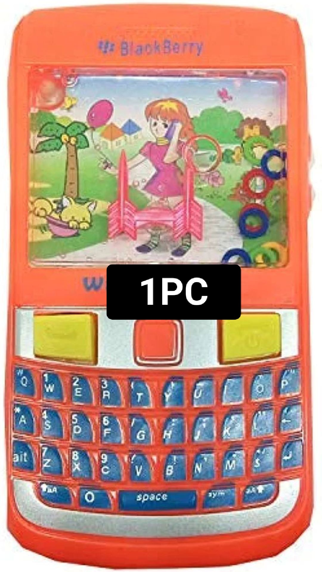 HOT DEAL NO1.Plastic Small Mobile Phone Water Game for Kids (Orange) ONLY RS 139