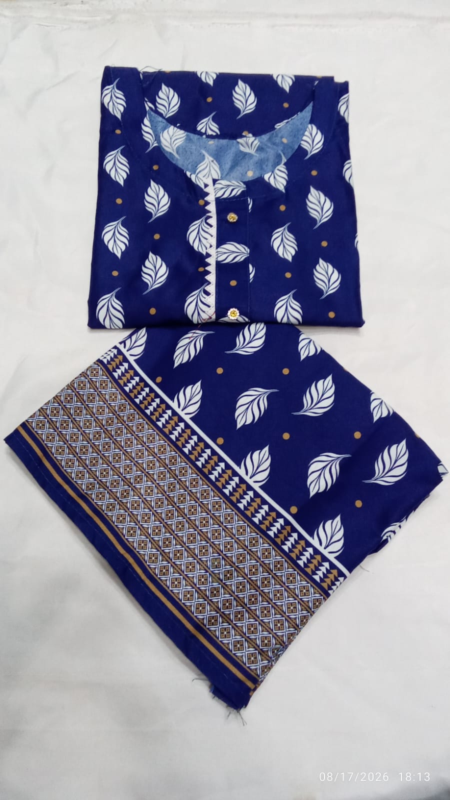 Cotton 2 piece suit new latest design fabric soft Lawn cotton random colour