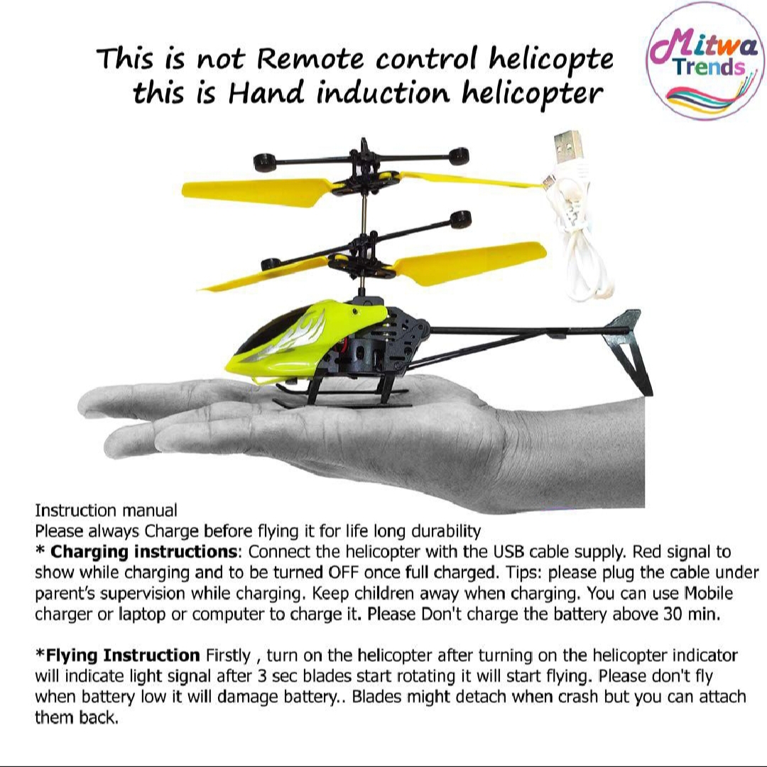 Remote Control Helicopter for Boys Kids Age 5+ years,Palm Sensing RC Helicopter , Rechargeable Helicopter with Colour LED Lights Gravity Sensor Toy Multicolor Gesture Control Suspension Helicopter RC Remote Induction Aircraft