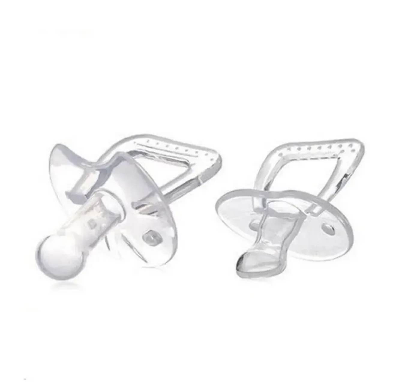 Baby Silicone Nipple Pacifier Teether Soother Round/Flat