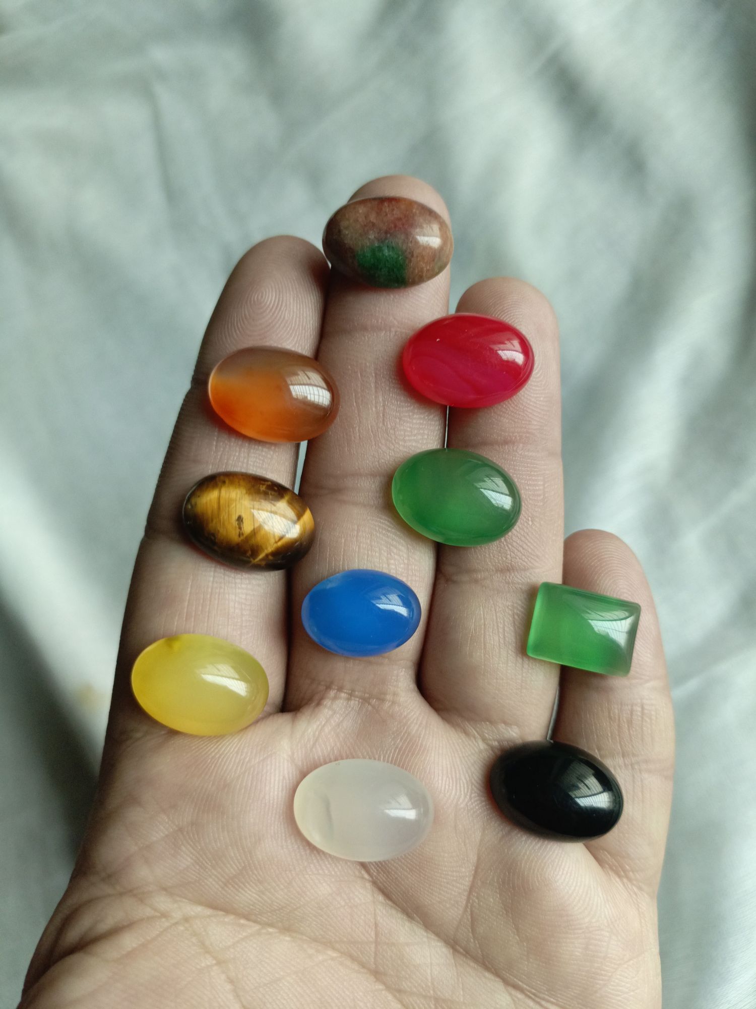 Pack of 10 Gemstone deal Stone HAQEEQ Aqeeq/Akik/agate/nag/stone/ /Gemstone/Haqeeq Haqeeq Gemstone /Haqeeq Stone/Tiger Stone /Anari Yaqoot/White Haqeeq /Green Haqeeq/Yellow Haqeeq/Black Haqeeq/ Blood Stone/Haqeeq Ring .