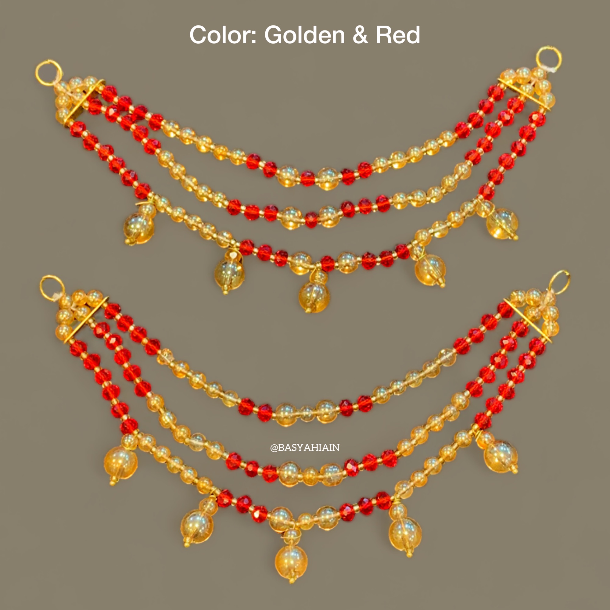 3 Layer Earrings Saharay For Bridals And Party Wear Available In Different Colors (Pair Pack)
