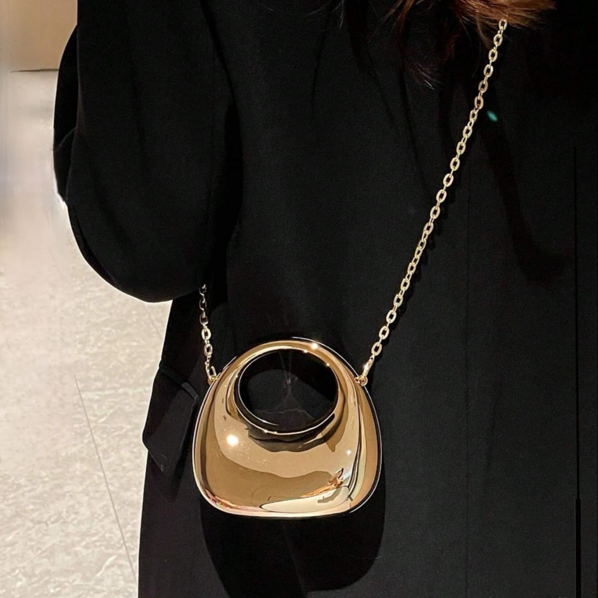 New Designer Moon Shaped Mini Clutch for Women | Moon Purses Young Lady Dinner Handbags | Luxury Evening Handbag | Eid Festival, Party, Wedding & Formal Fashion Purse