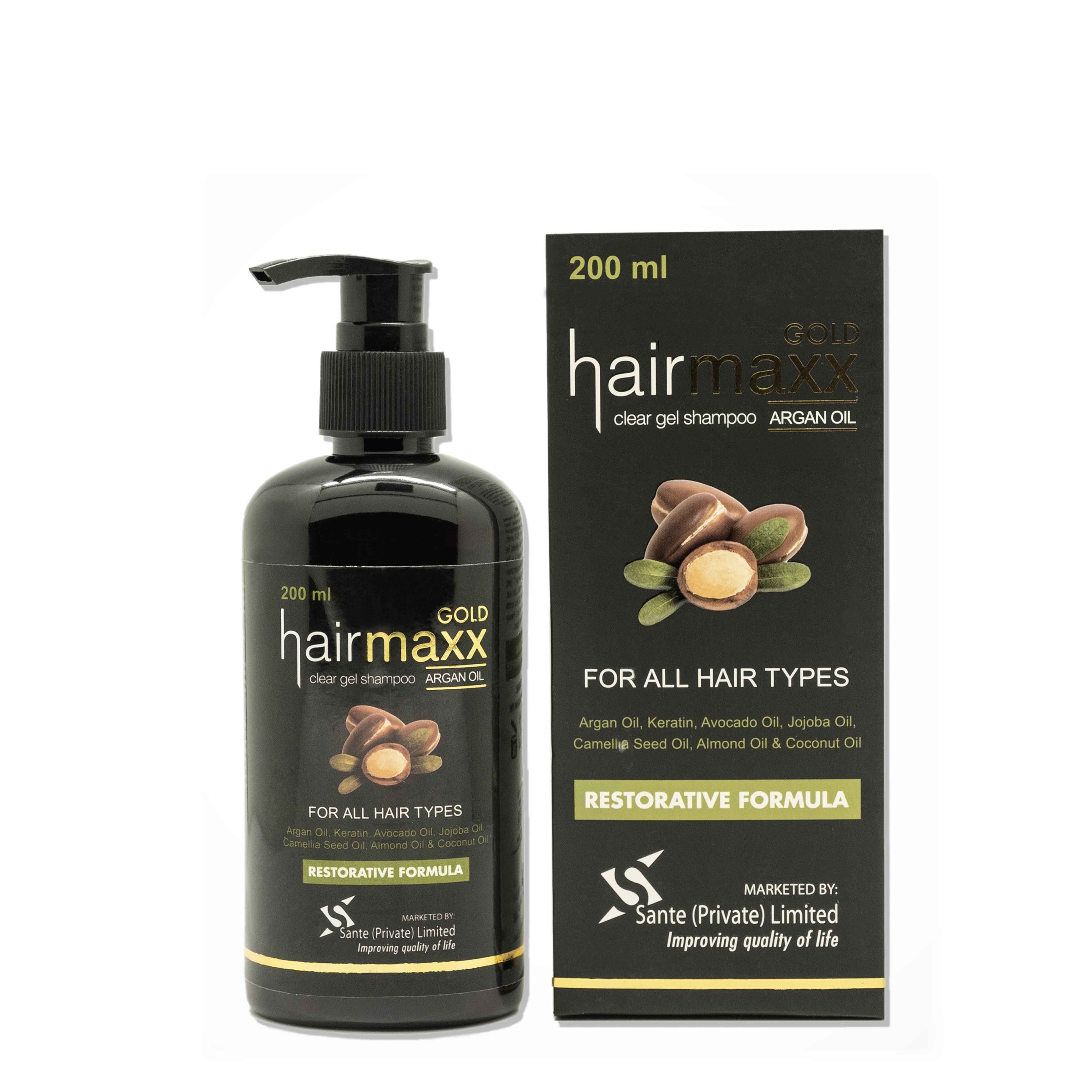 Sante HairMaxx Shampoo (Gold) | Hair Cleansing Care | 200ml
