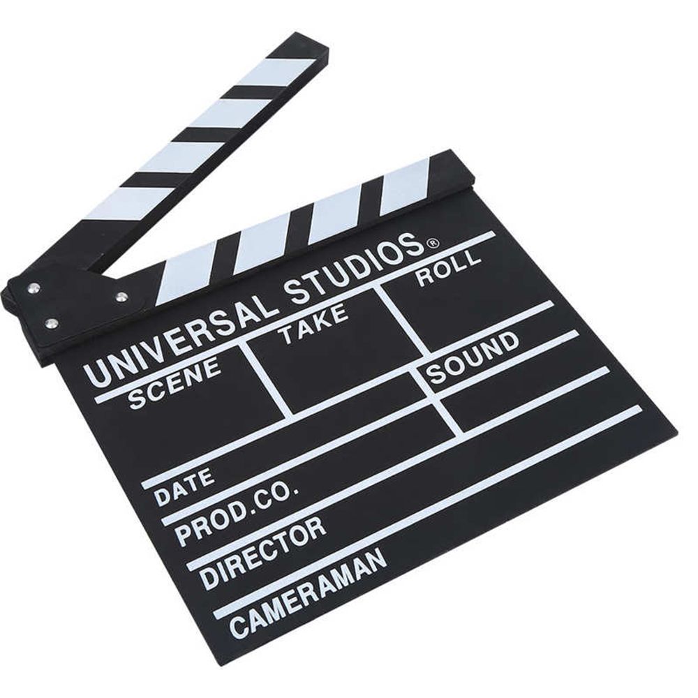 30 x 27cm Vlog Recording Photography Prop Director TV Movie Clapboard Clapperboard Video Scene