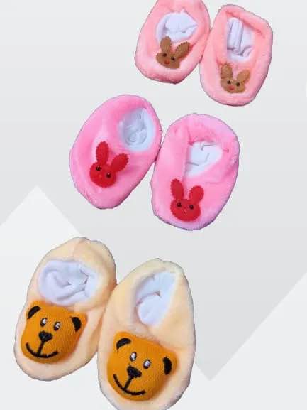 Baby Fleece Booties Pair, Pack Of 1