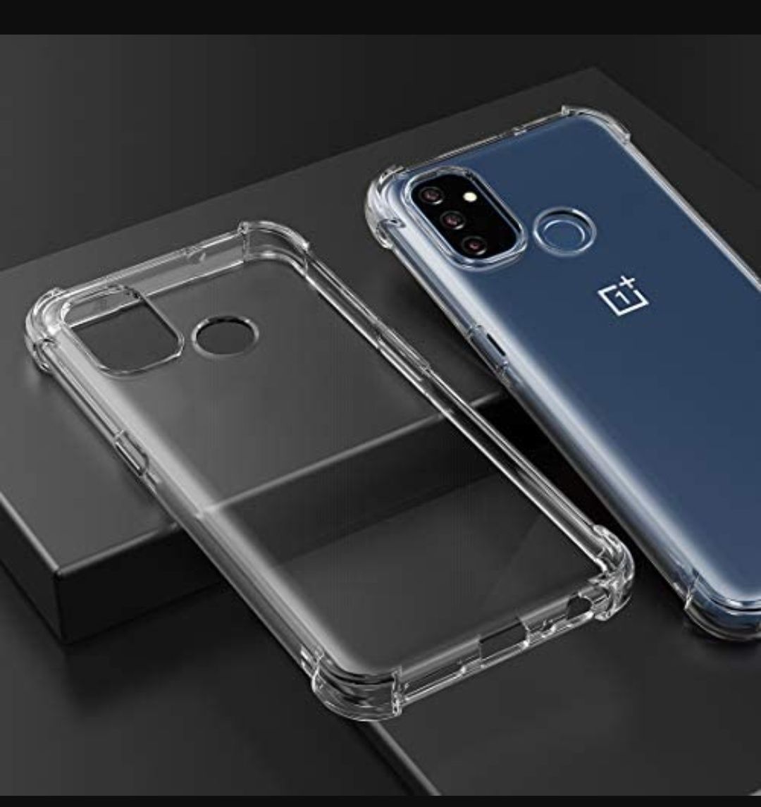 OnePlus Nord N10 5G Transparent Soft Gel TPU Reinforced Corners Cushion Bumper Shockproof Drop Protection Case Cover