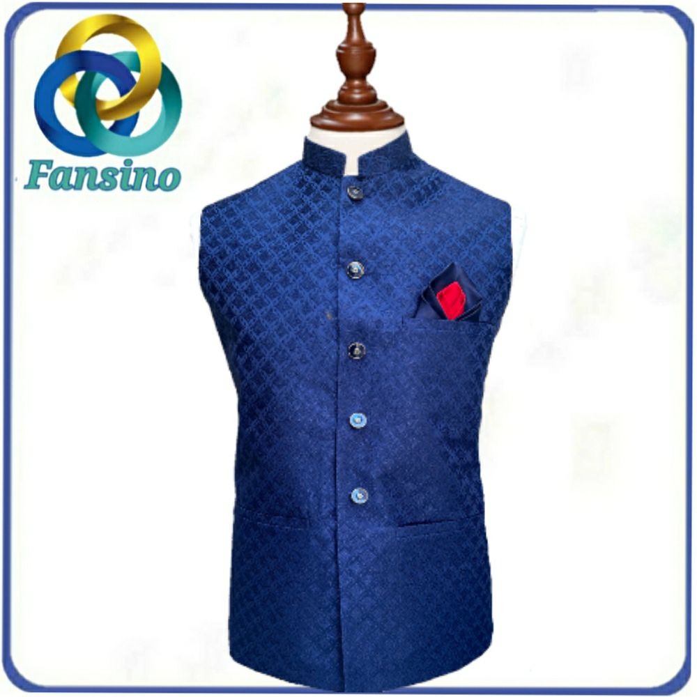 Blue colour outlet waistcoat