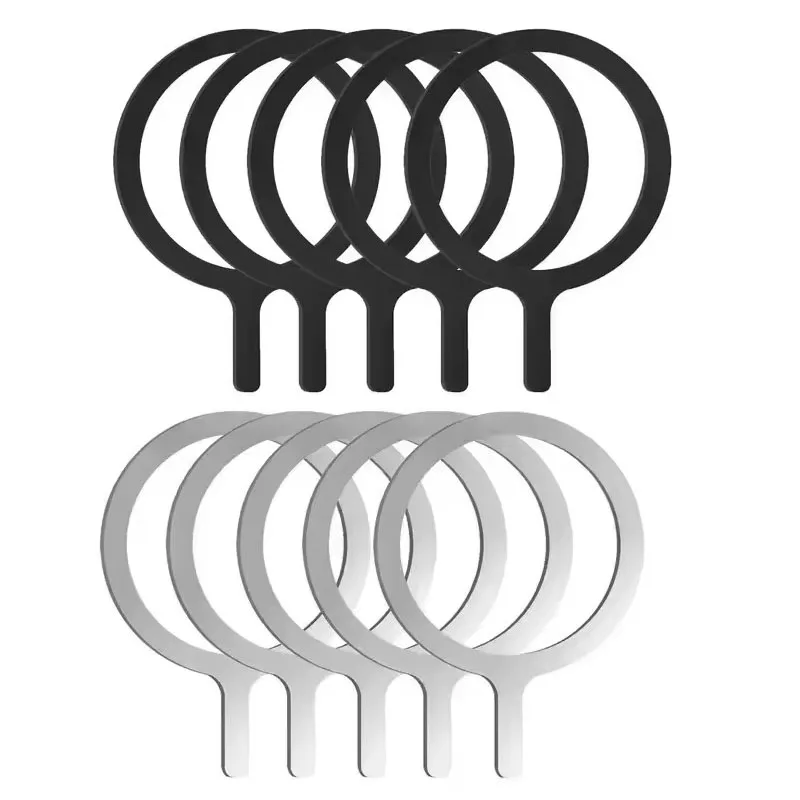 Stainless Steel Universal Magnetic Metal Plate Ring For Magsafe Wireless Charger Iron Sheet Sticker Magnet Car Phone Holder