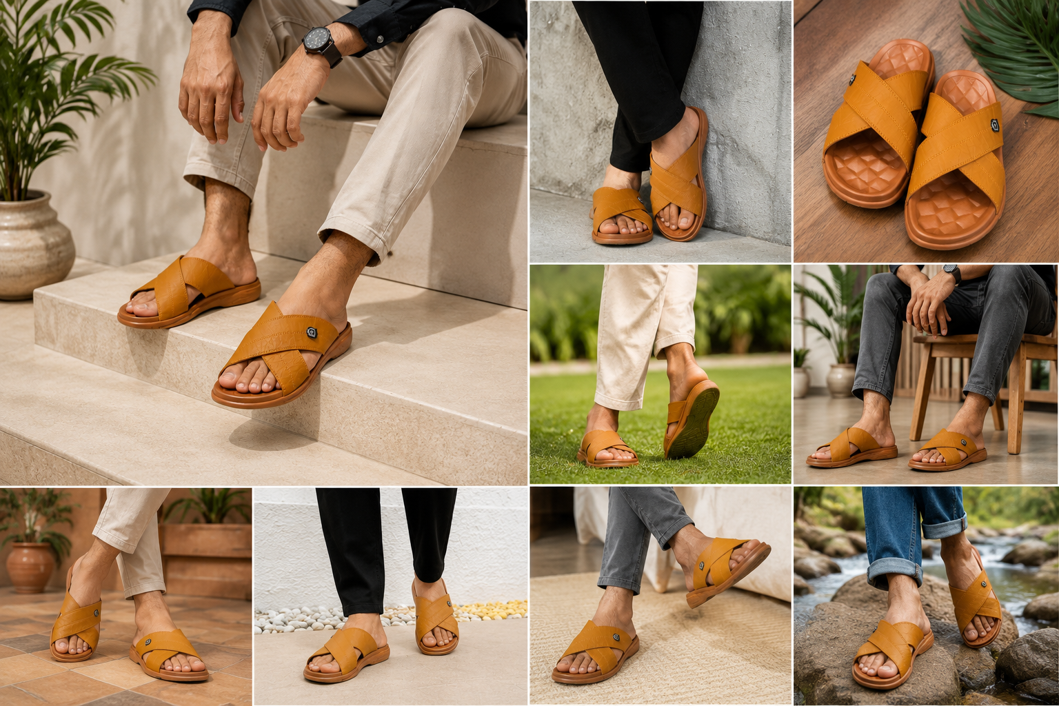 Camelo men's Sandals party wear comfortable and smooth Summer collection