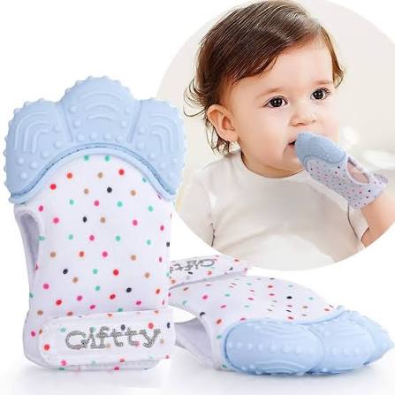 Food Grade Silicone Glove Teether Anti-bite Gloves Toddler Chew Toy Baby Teething Food Grade Silicone Teething Infant Mitten Teething Glove
