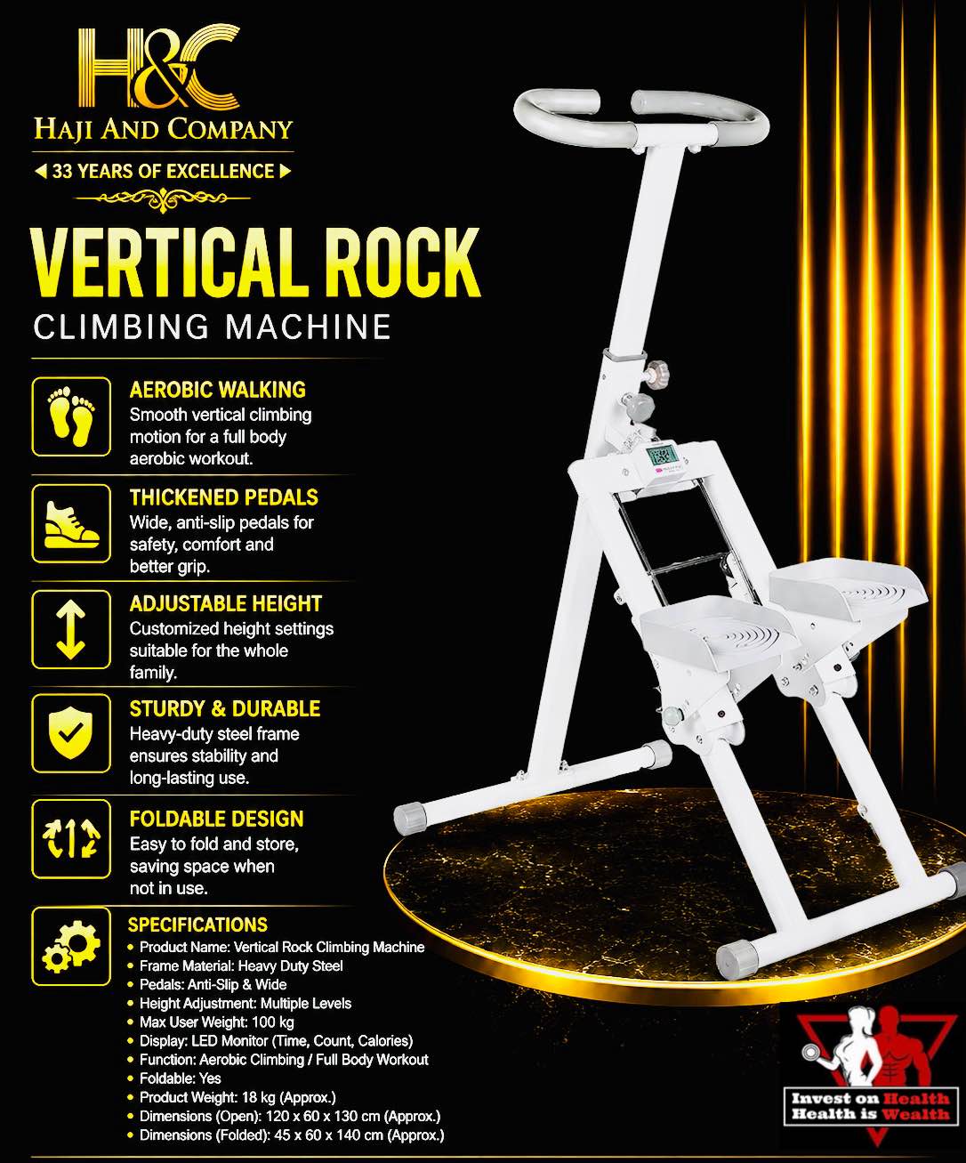Vertical Climber Exercise Machine, Best indoor Exercising workout, Best Quality & Price!