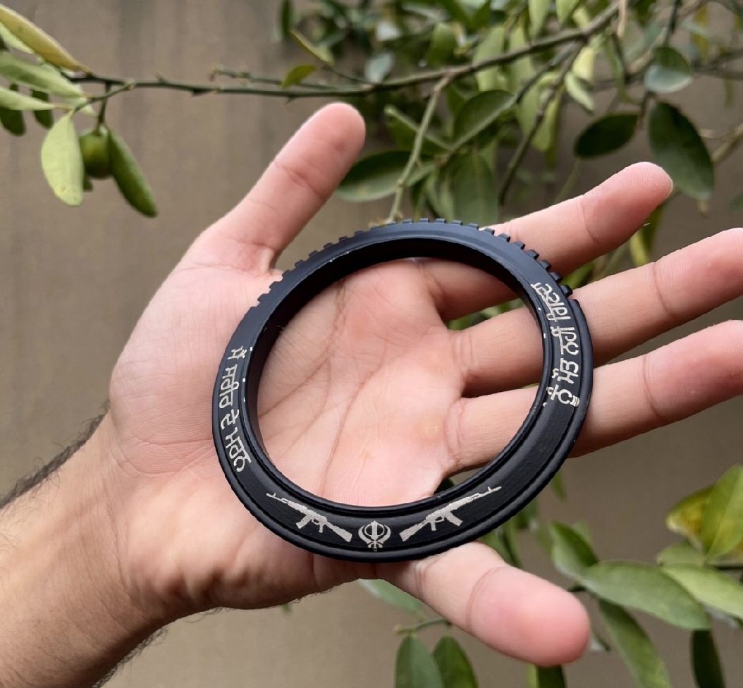 HOT SELLING  BLACK PUNJABI KARA  SIDHU MOOSA WALA  STAINLESS STEEL KARA /BANGHAL/BRACLETE HIGH QUALITY MENS FASHION PUNJABI KARA