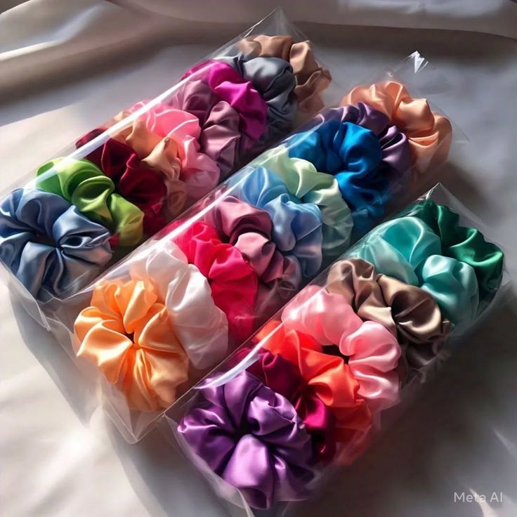 Scrunchies for Girls High-Quality Silk Premium Hair Bands Pack of 1