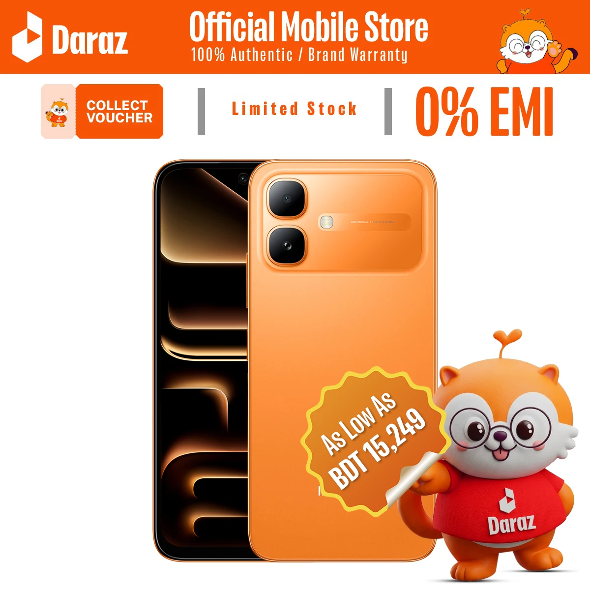 Infinix Smart 20 | 4/128 GB Storage | 7.7mm Slim | Official Inactive