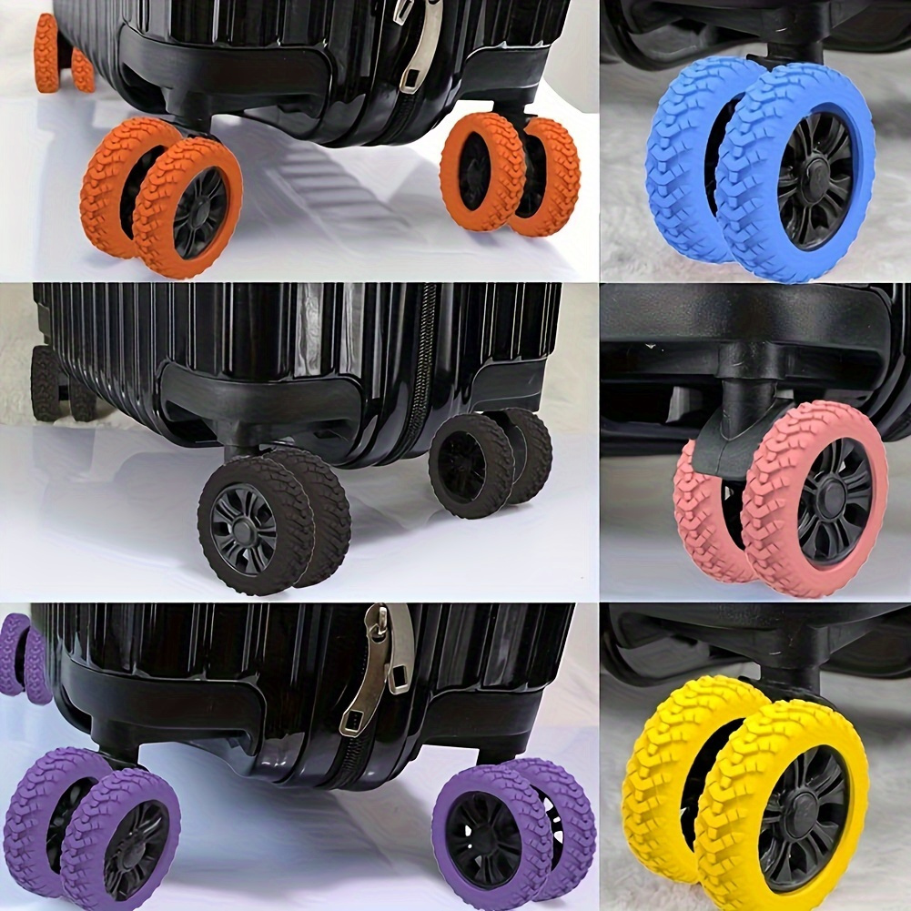 16pcs Silicone luggage handle cover - Shockproof and noise-reducing protective cap, essential accessory for luggage boxes