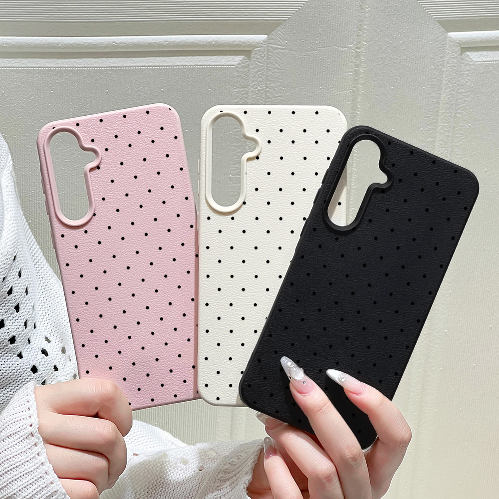 Ins Polka Dots Phone Case For  A56 5G A57 A16 A17 A55 A36 A53 A35 A34 A06 A07 A26 A37 S25 Ultra S24 FE S23 Silicone Cover