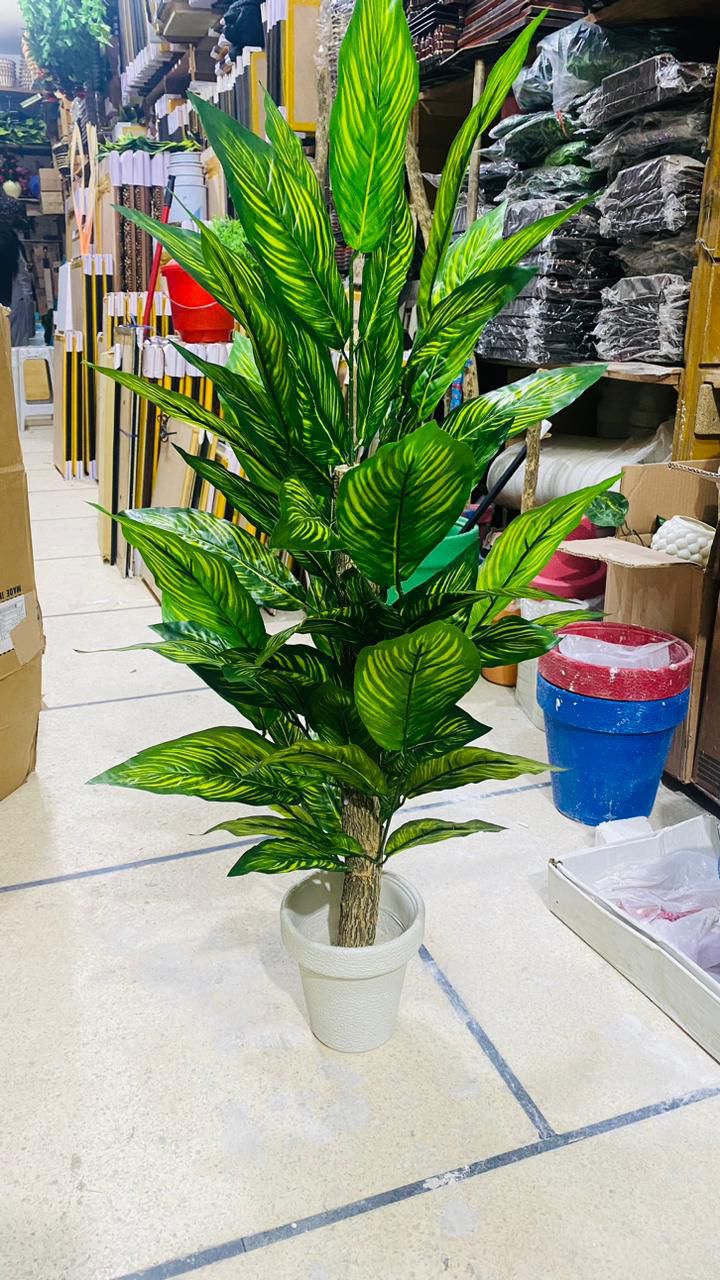 3 feet Artificial plant with pot( send randomly as available) Daraz.pk