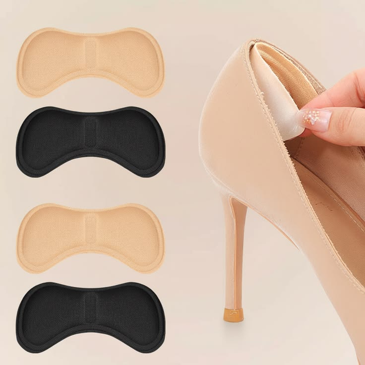 Heel Inserts For Women And Men Reusable Soft Sponge Heel Pads For Shoes That Are Loose Boots High Heel Grips Blister Protectors Heel Pedicure Stools For Nail Tech (Fashion Flying)
